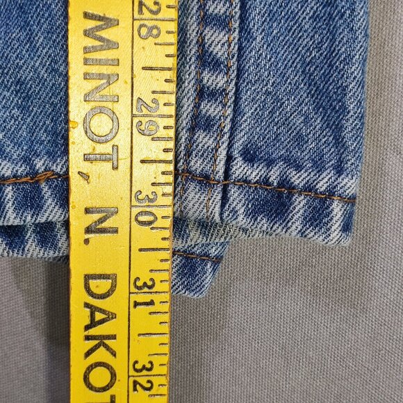 Levi's 516 jeans men's size W34 X L30 medium washed blue slim fit straight - Picture 11 of 12